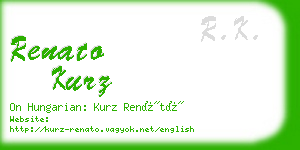 renato kurz business card